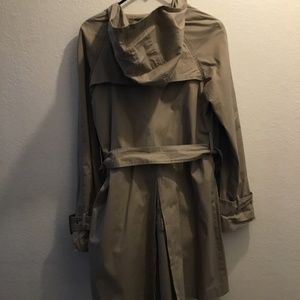 BB Dakota hooded trench coat size M beige
